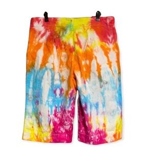 Upcycled Tie Dye Women’s XL Long Short Altered See Last Photo Bright Colors💞